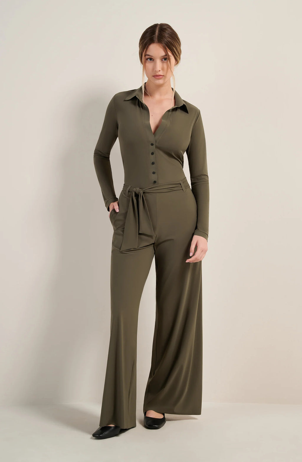 colbi Black long-sleeved jumpsuit