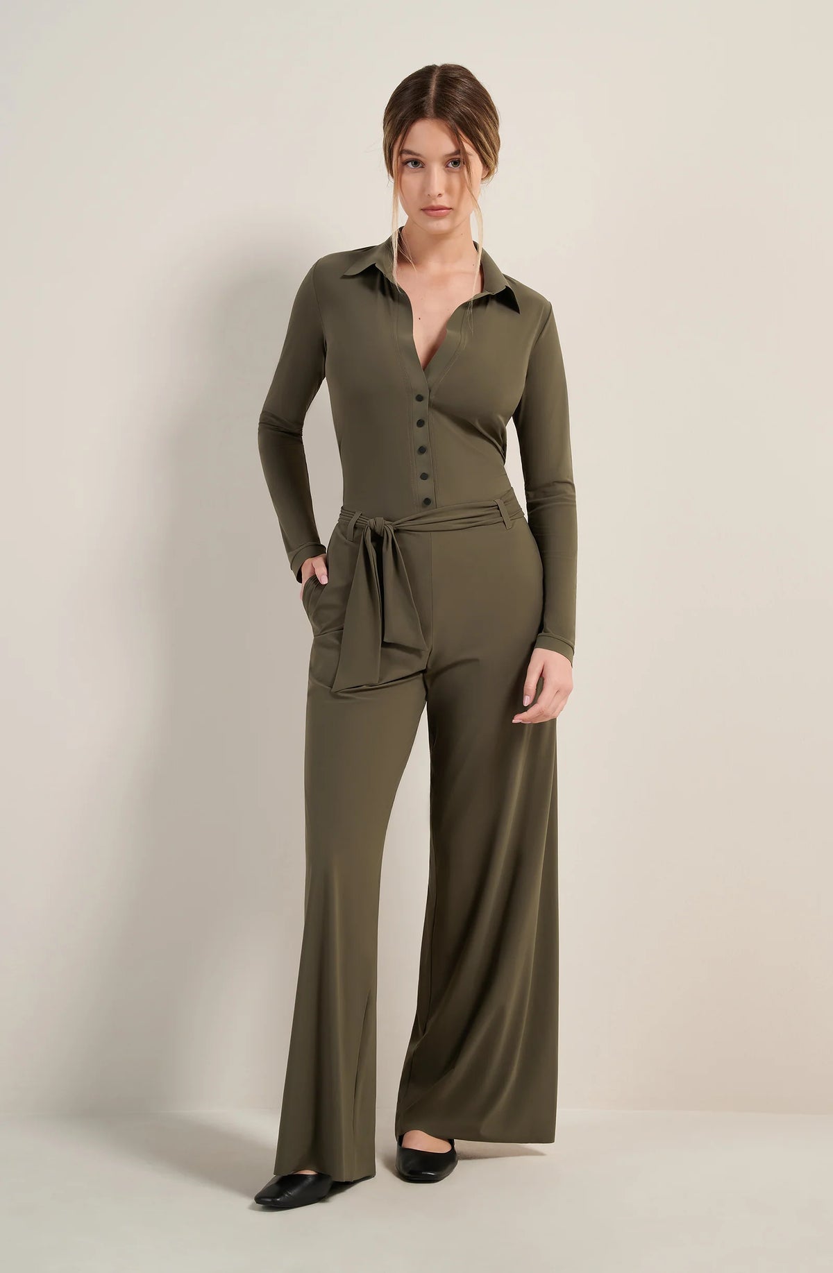colbi Black long-sleeved jumpsuit