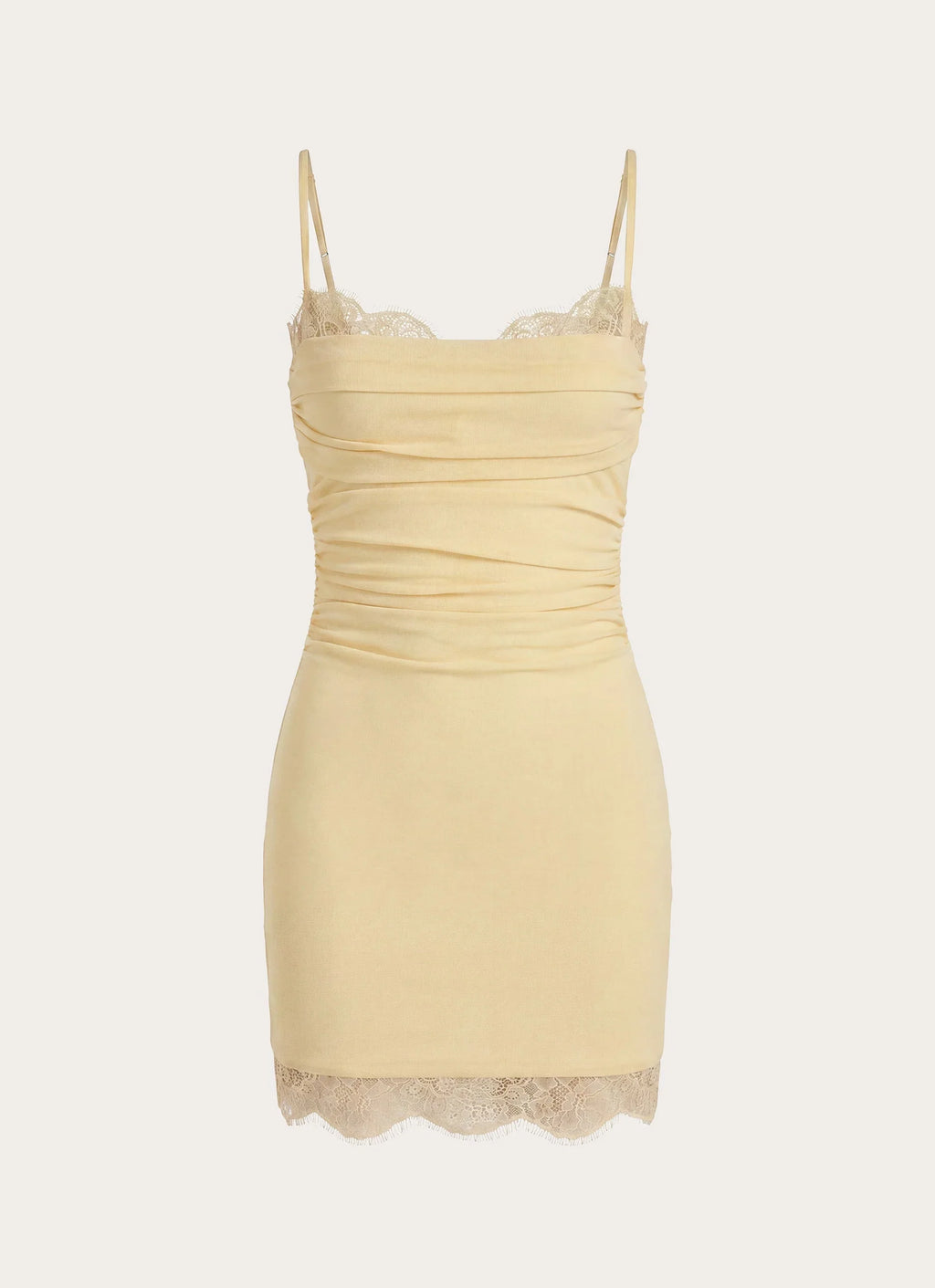 Almost Ready Mini Dress - Baby Yellow