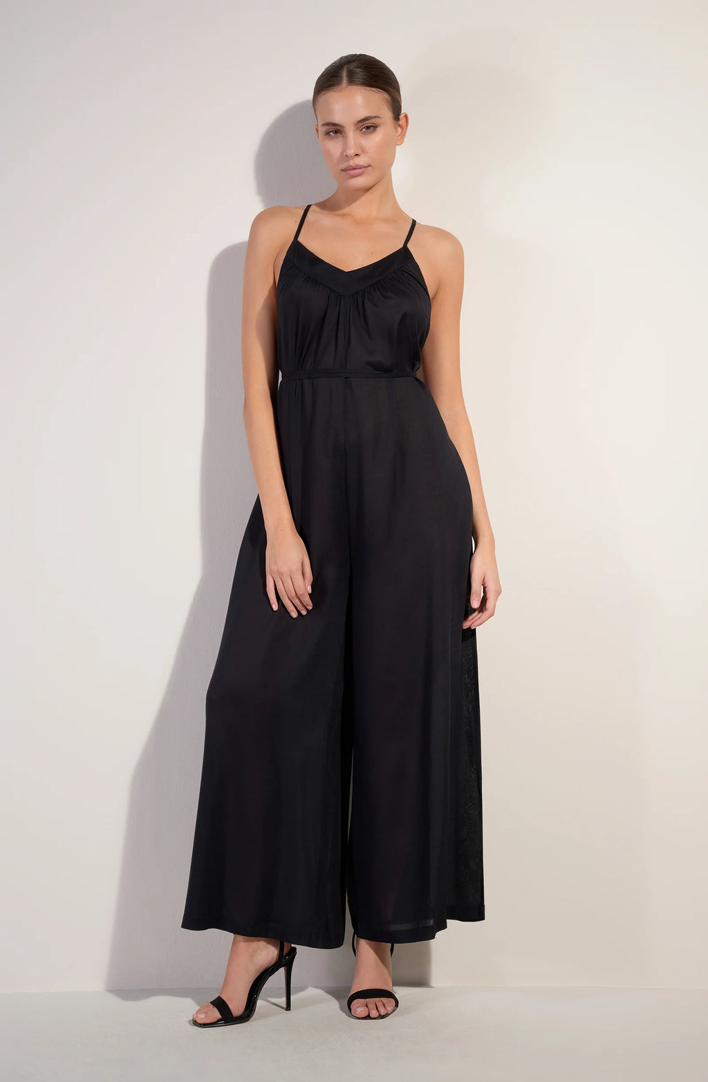 vera Black wide-leg jumpsuit