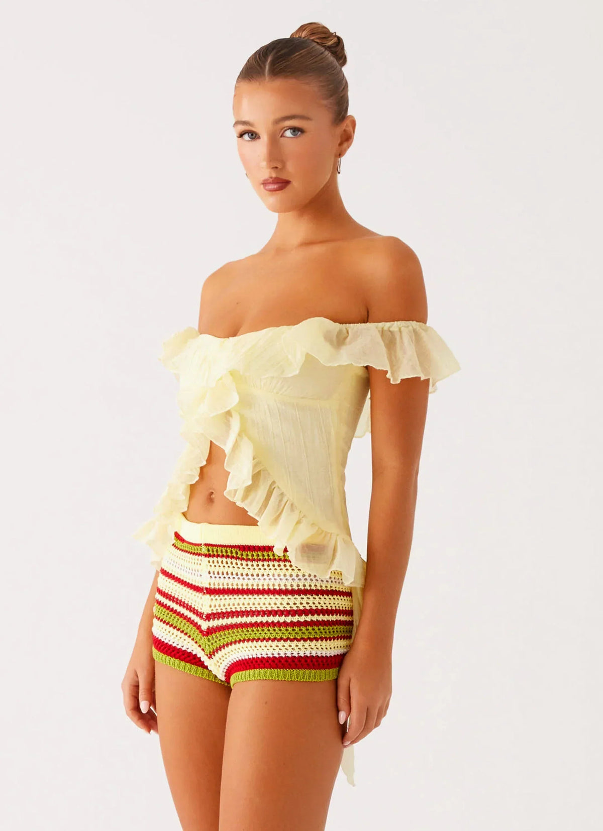 Haut Bardot Dylan - Jaune