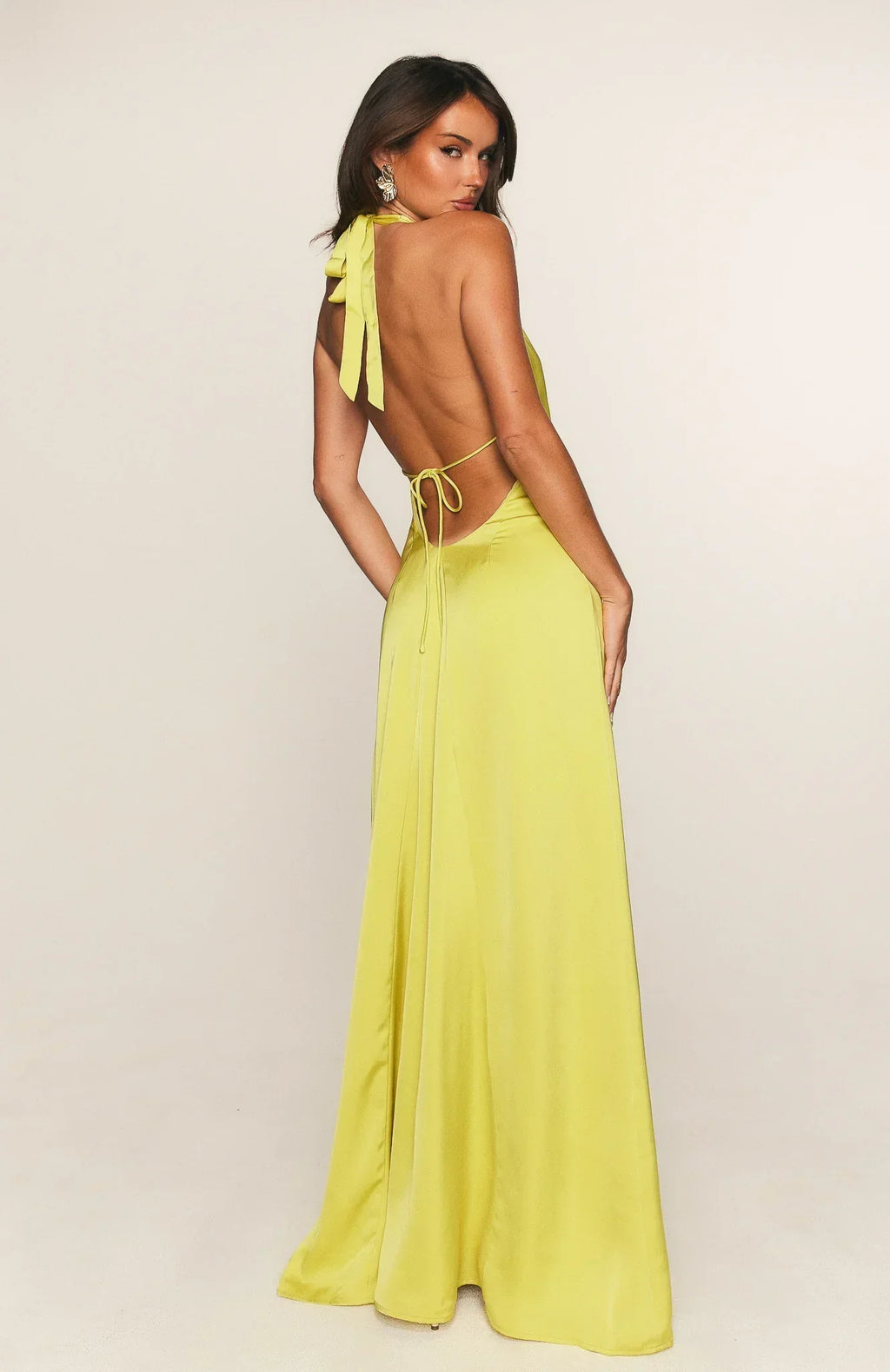 Robe longue Delicate Delight Chartreuse