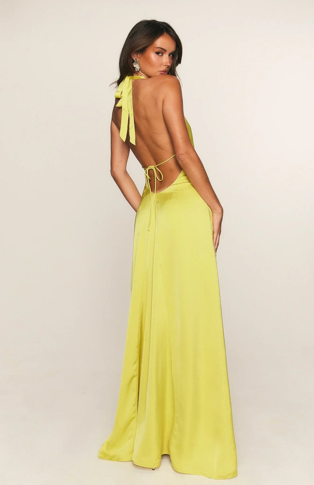 Robe longue Delicate Delight Chartreuse