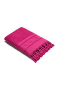 zaina Raspberry embroidered fouta towel