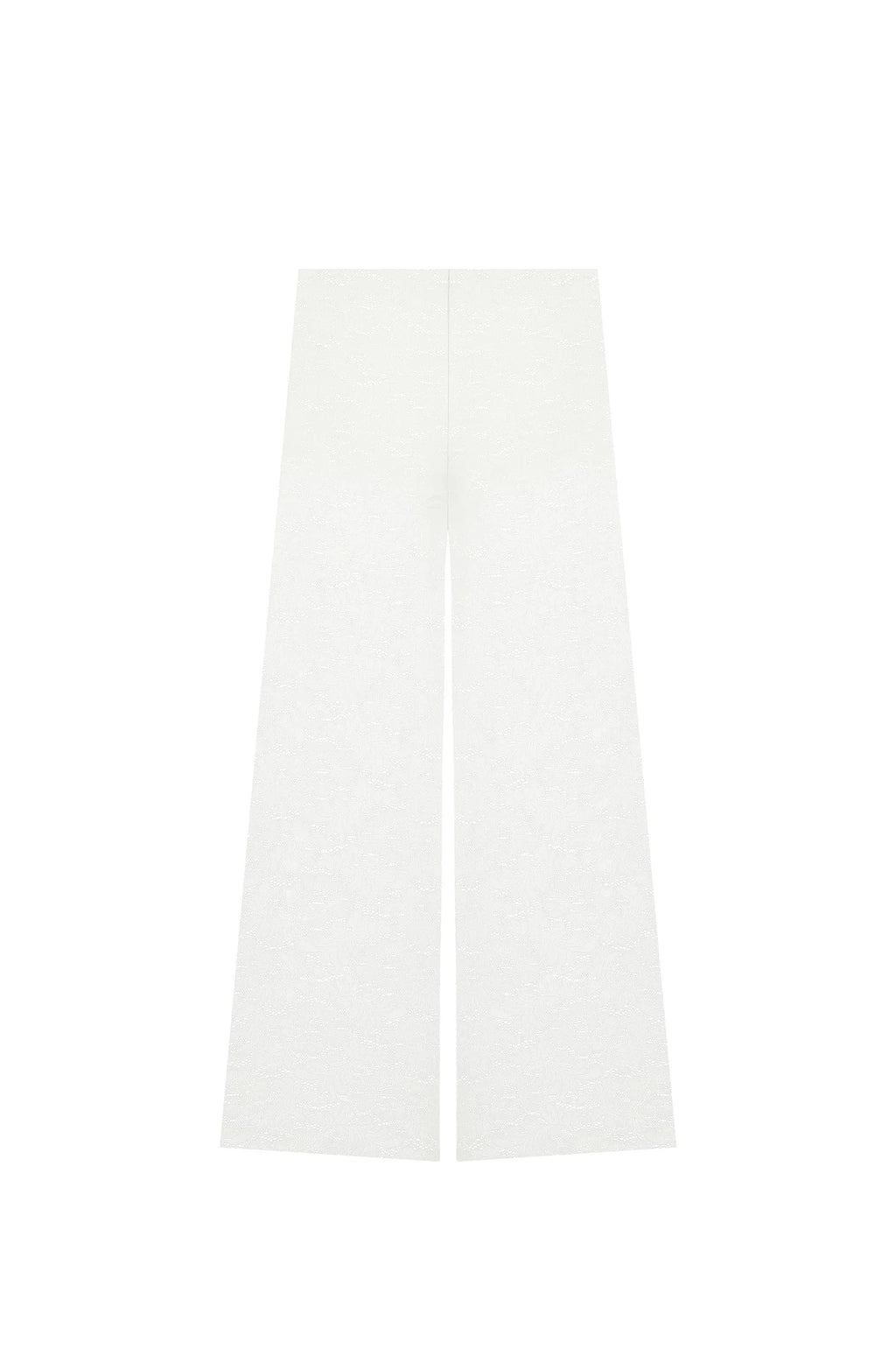 paco Foam white lace trousers