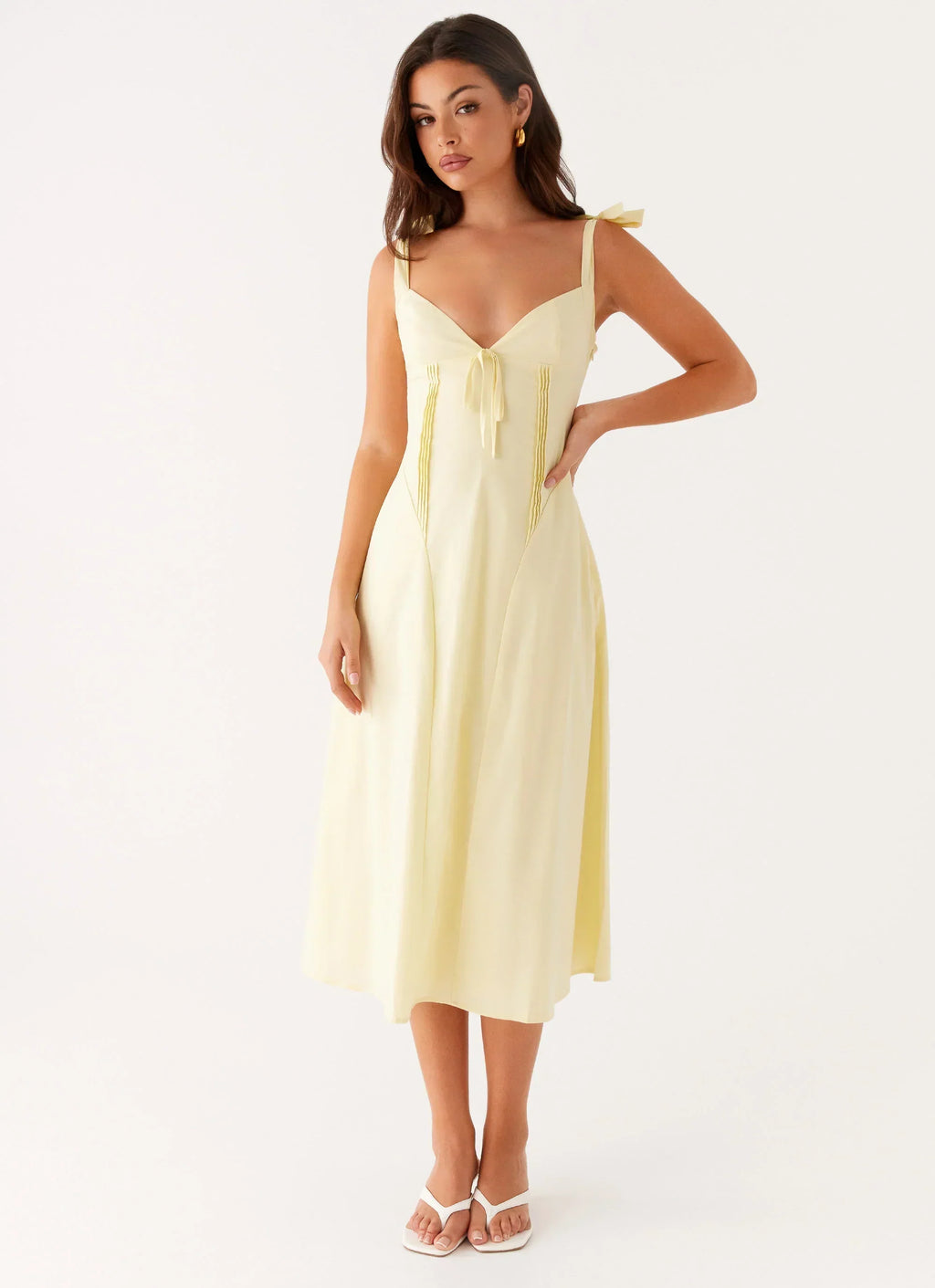 Robe Adela Midi - Jaune