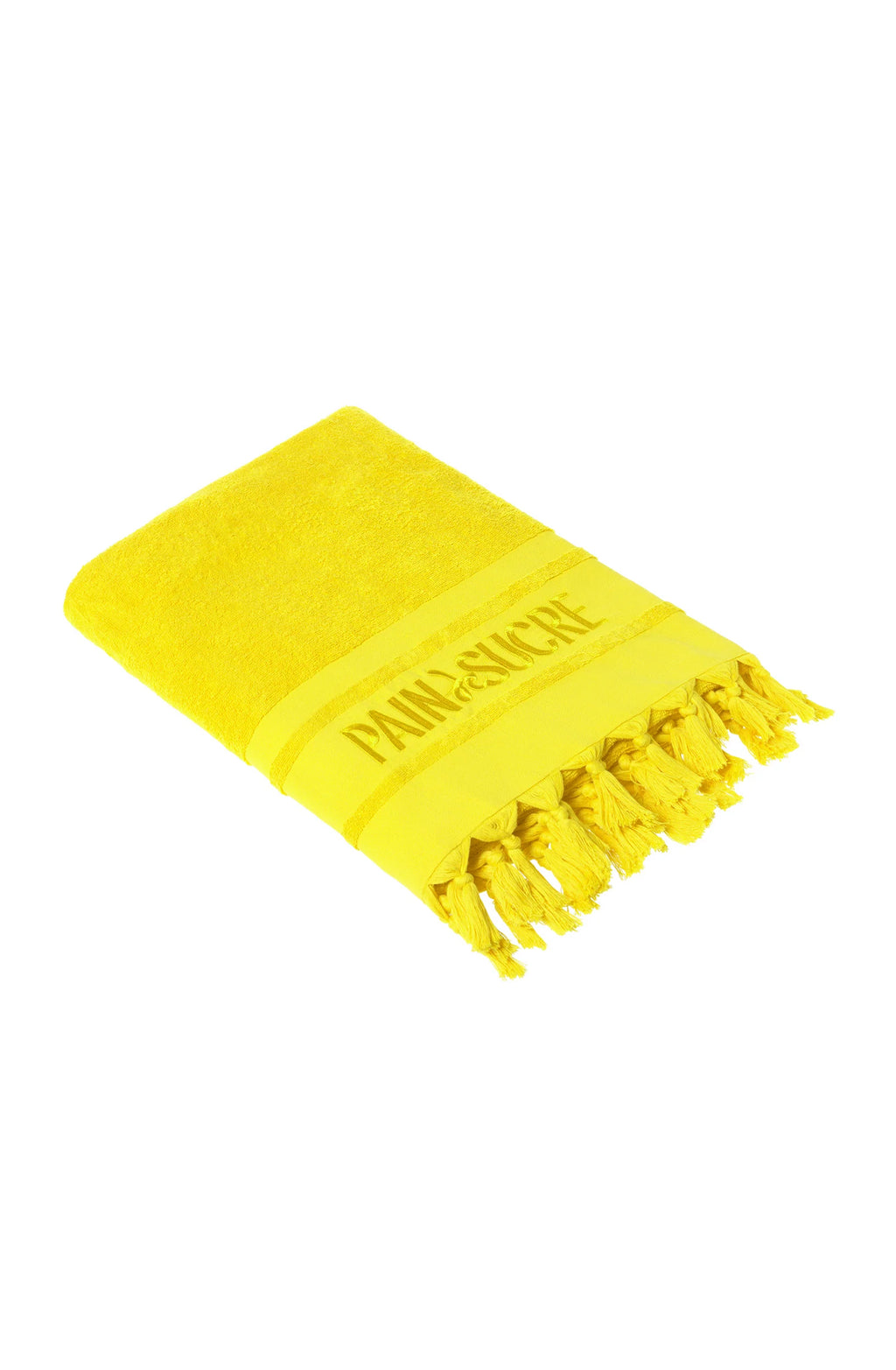 zaina Embroidered jade terry fouta towel