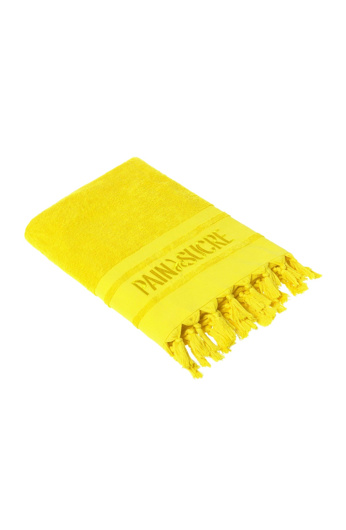 zaina Embroidered jade terry fouta towel