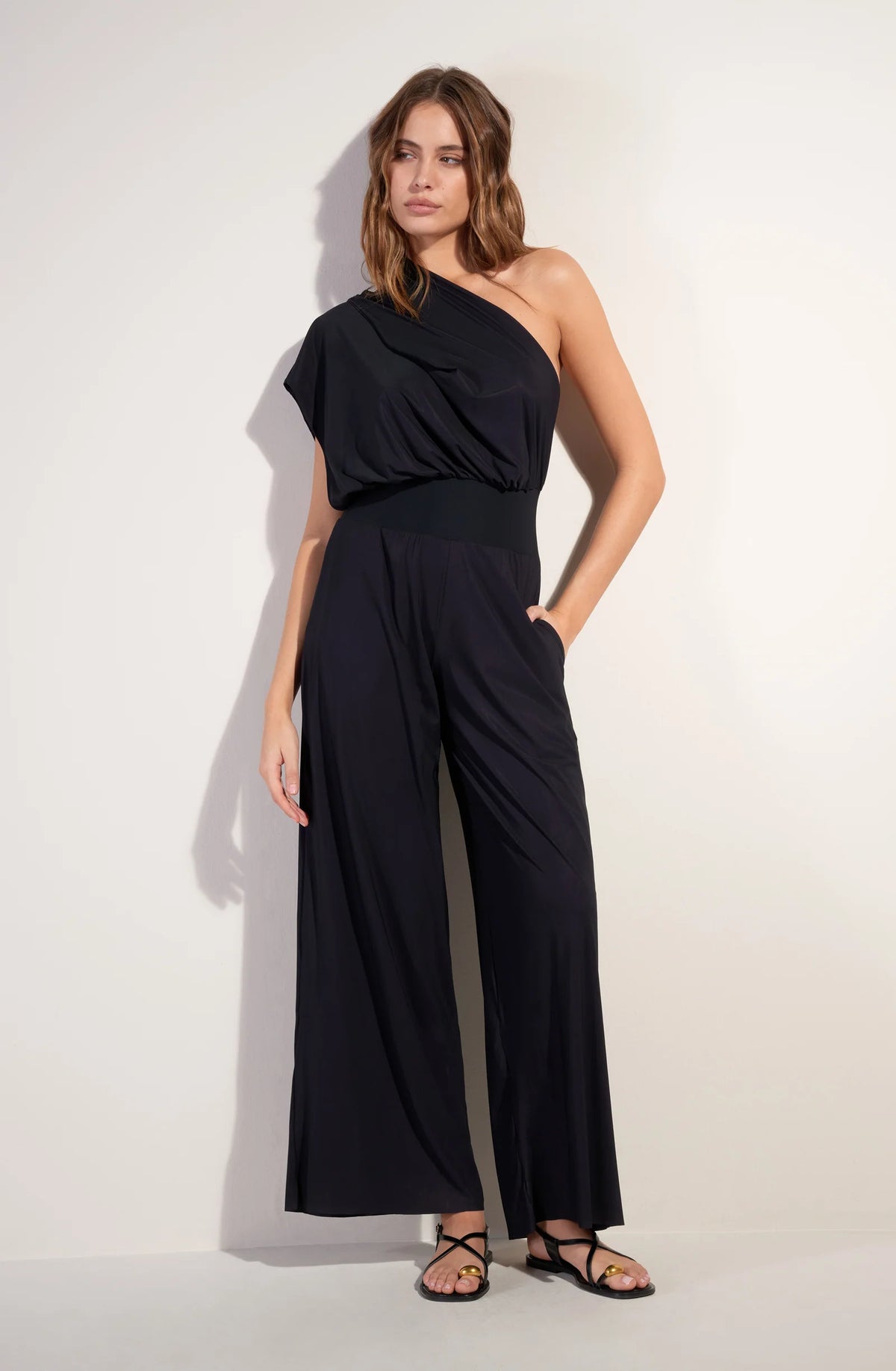 maissa Jade stretch voile pant suit
