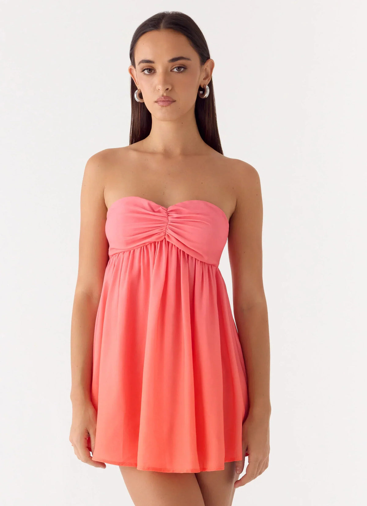 Mini-robe bustier Elevare - Ombre coucher de soleil