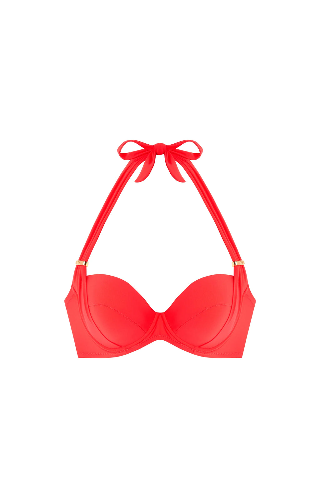 lisia Madder red half-cup underwired bikini top