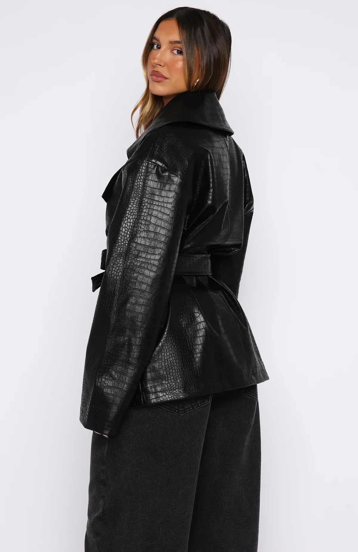 Veste Pu Victory Lap noire