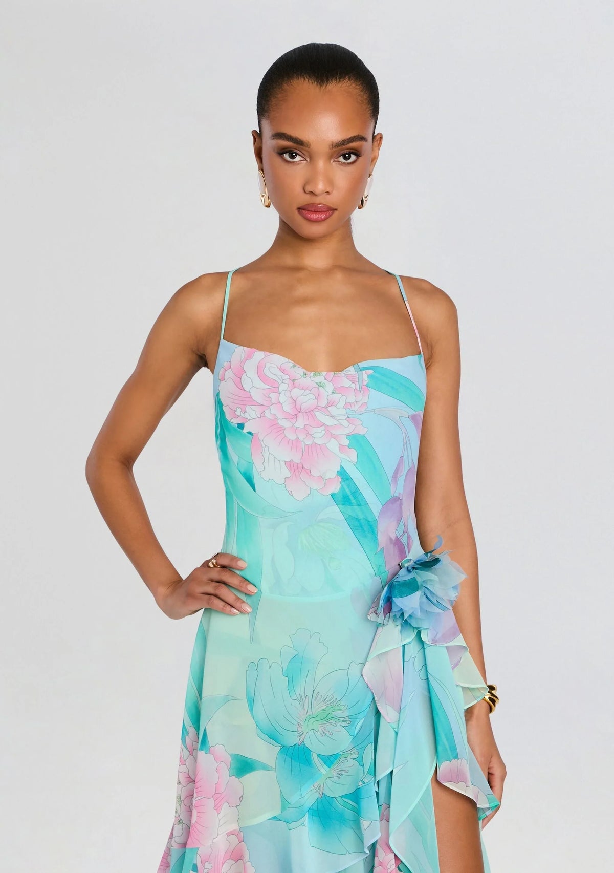 Robe Samara en mousseline de soie