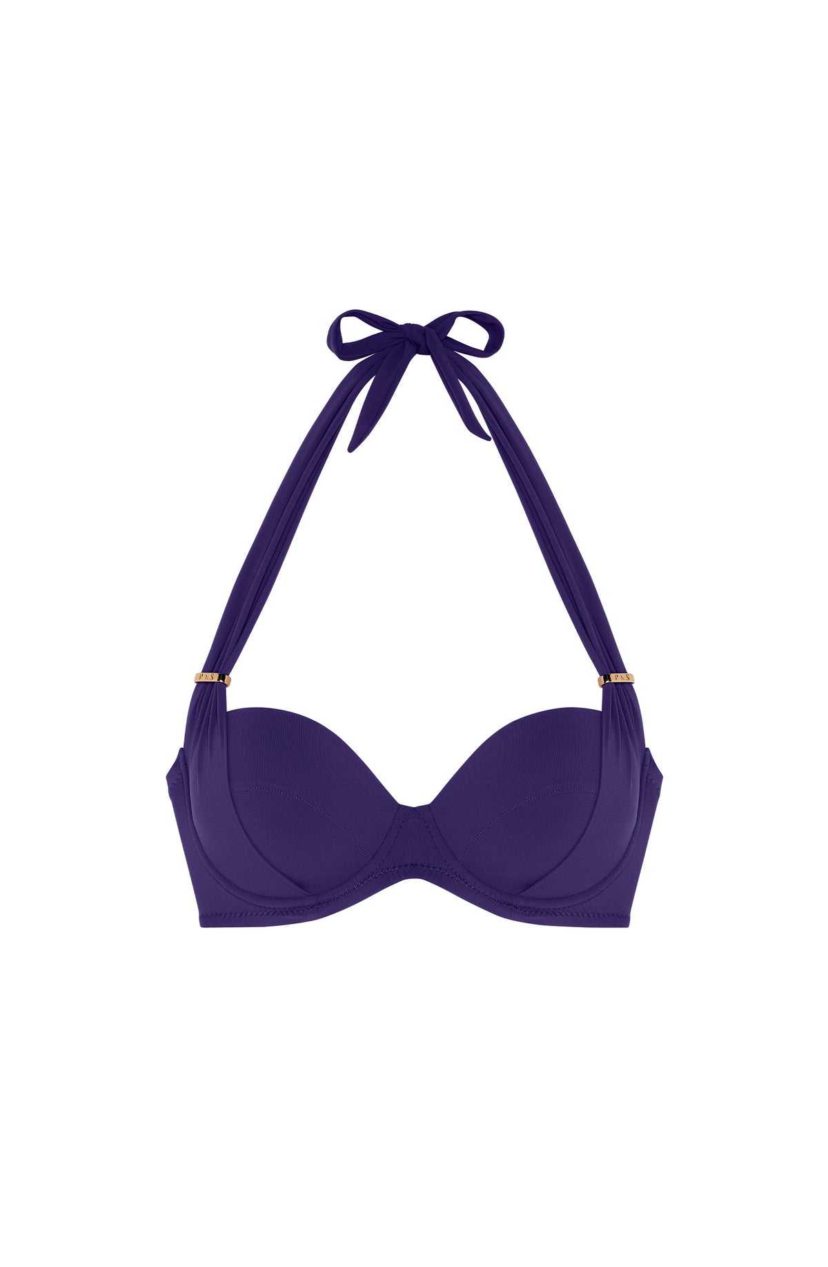 lisia Madder red half-cup underwired bikini top