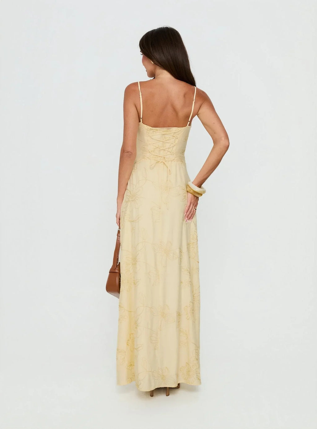 Robe longue Members Only Citron