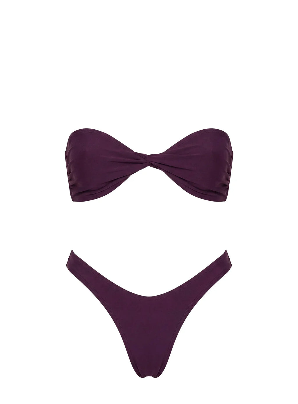 Haut de bikini bandeau Tamrali violet