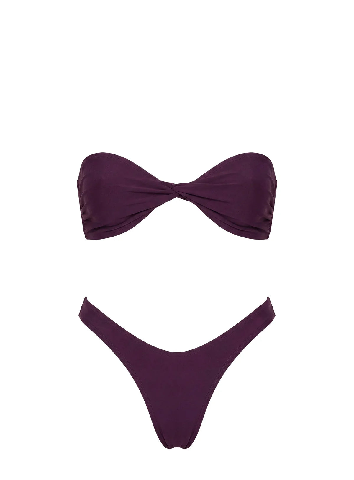 Haut de bikini bandeau Tamrali violet