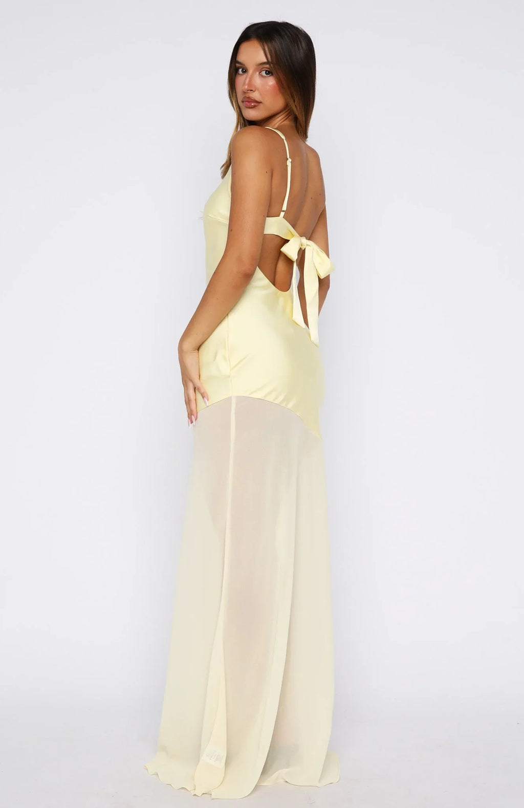 Robe longue Vip Vibes citron