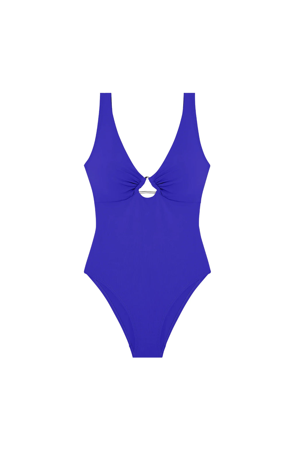 delle Raspberry racerback swimsuit with jewels