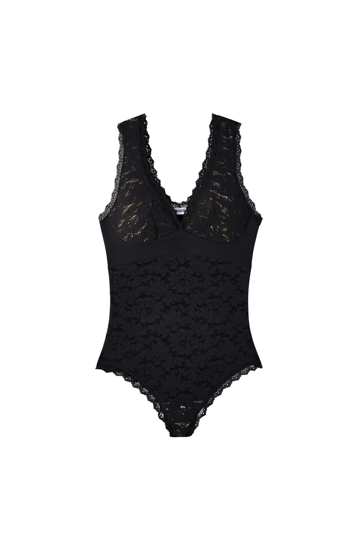 bettina Black lace thong bodysuit