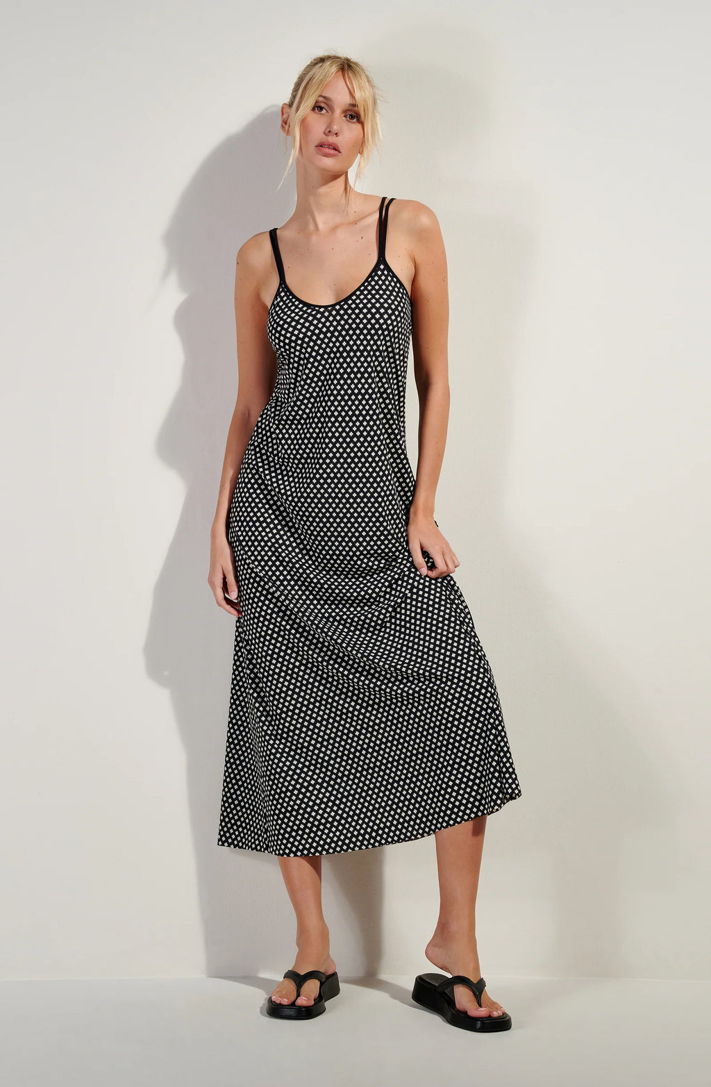 Robe longue imprimée jade LIBERTY
