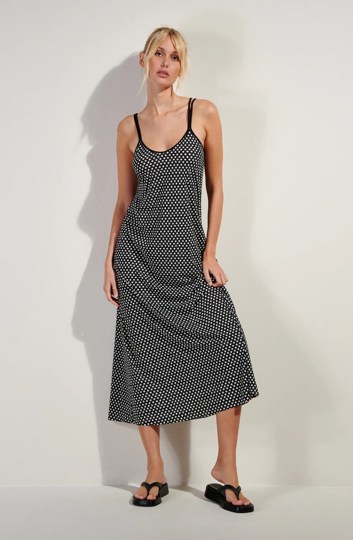Robe longue imprimée jade LIBERTY