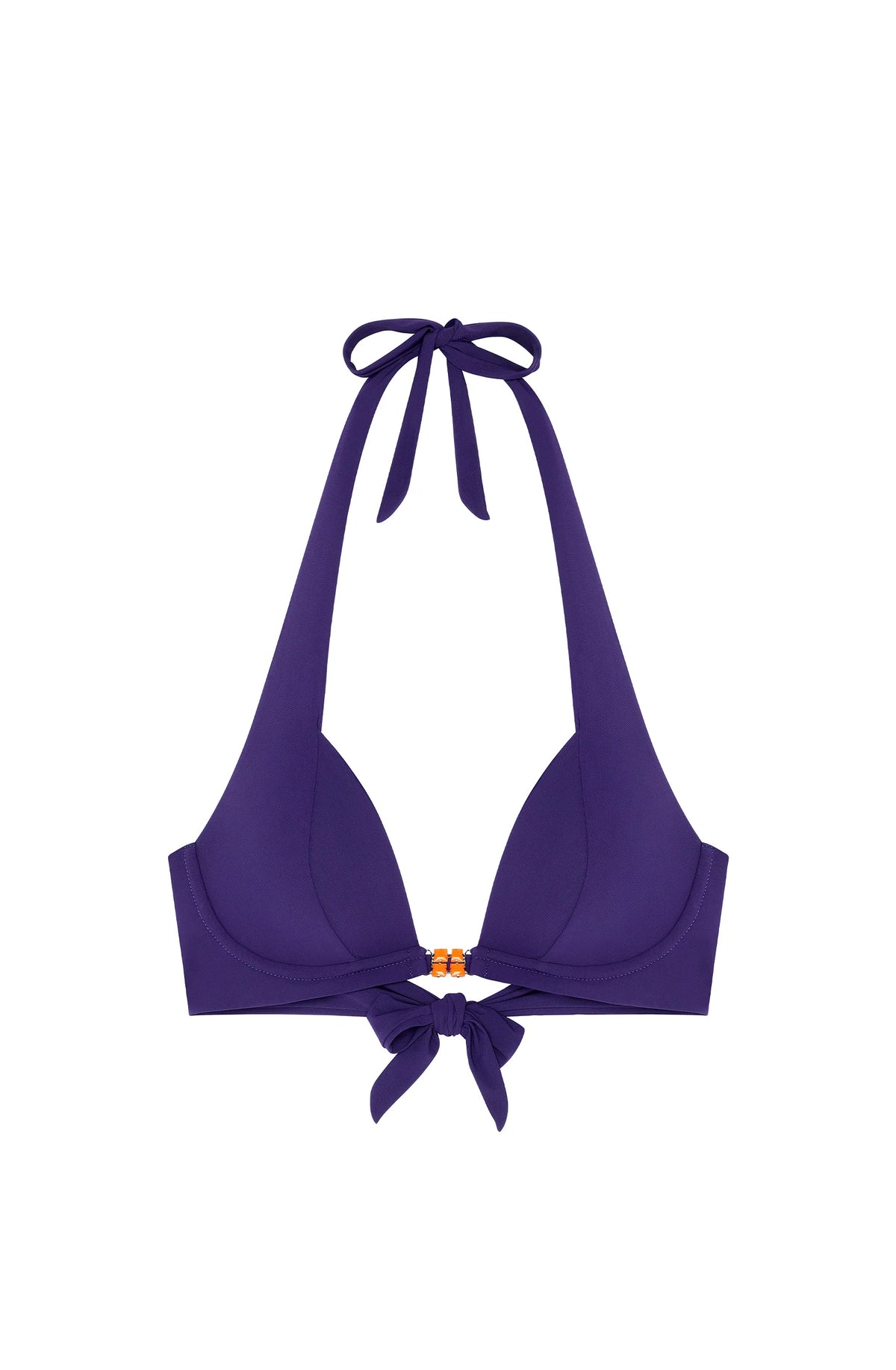 orana Mono-underwired puple swimsuit top with jewels