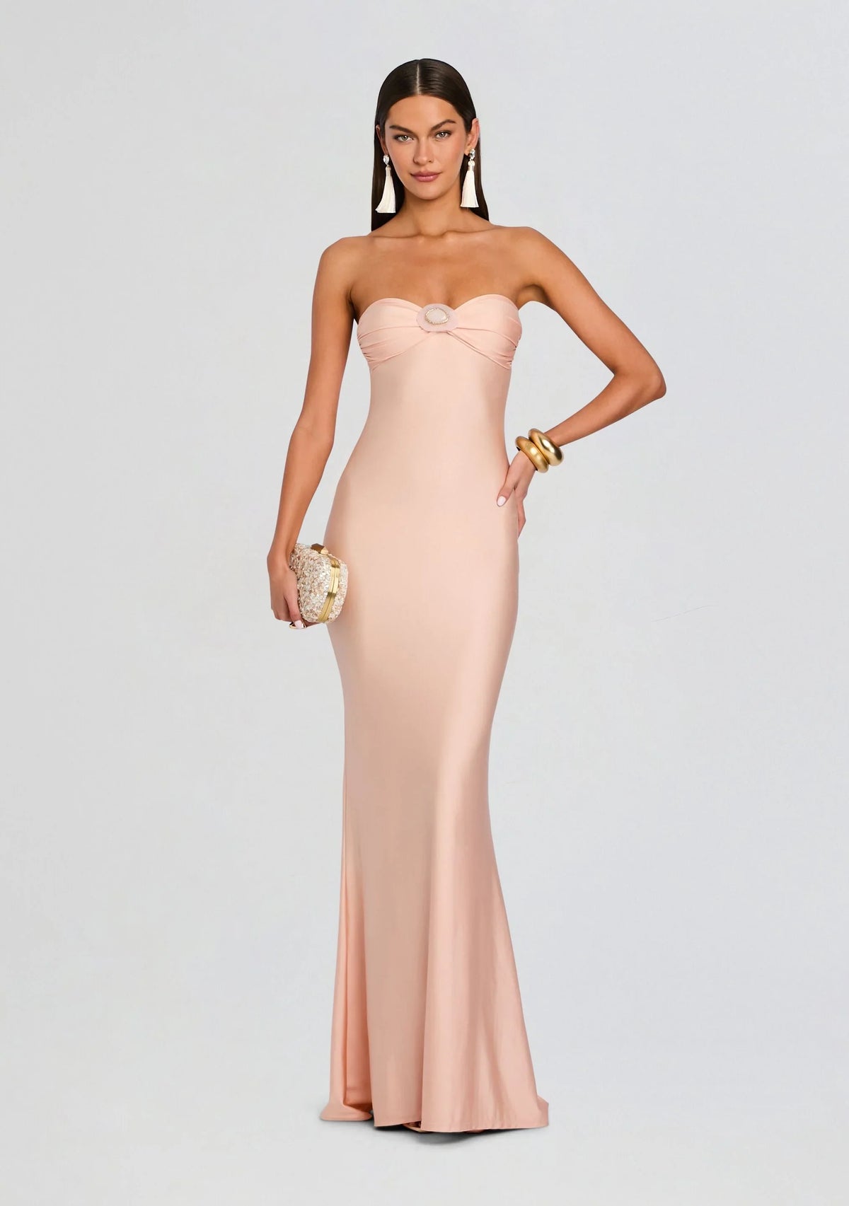 Robe longue Rose