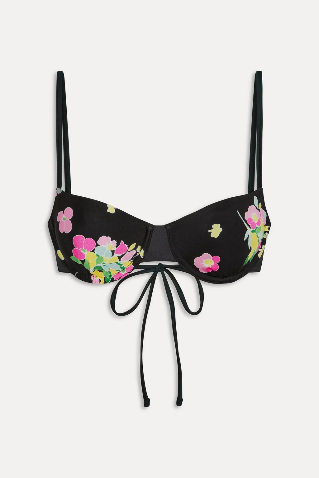 Haut de maillot de bain à armatures Morning - Midnight Blossom