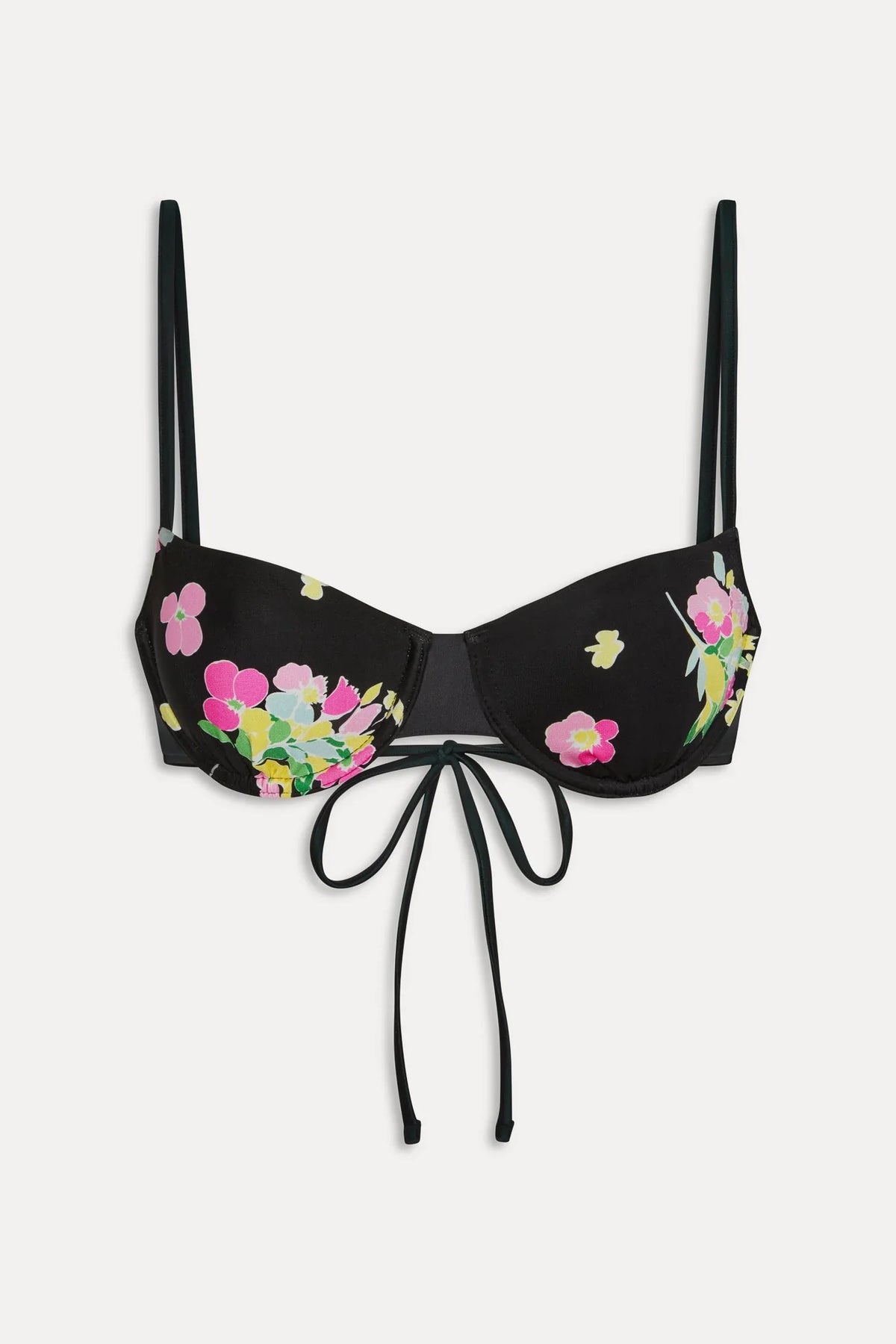 Haut de maillot de bain à armatures Morning - Midnight Blossom