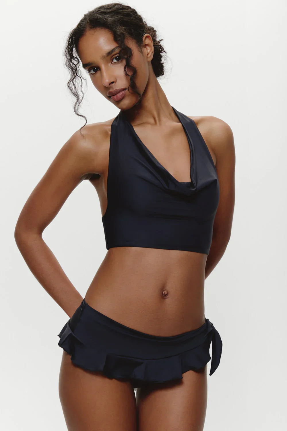 Haut de bikini Gianna Halter - Noir