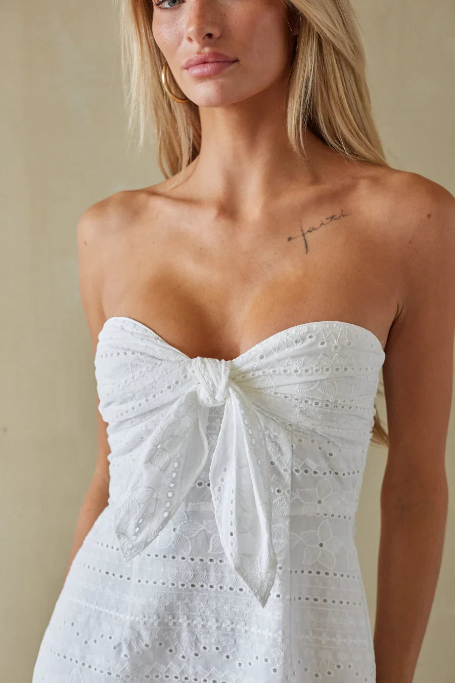 Lynette Eyelet Mini Dress