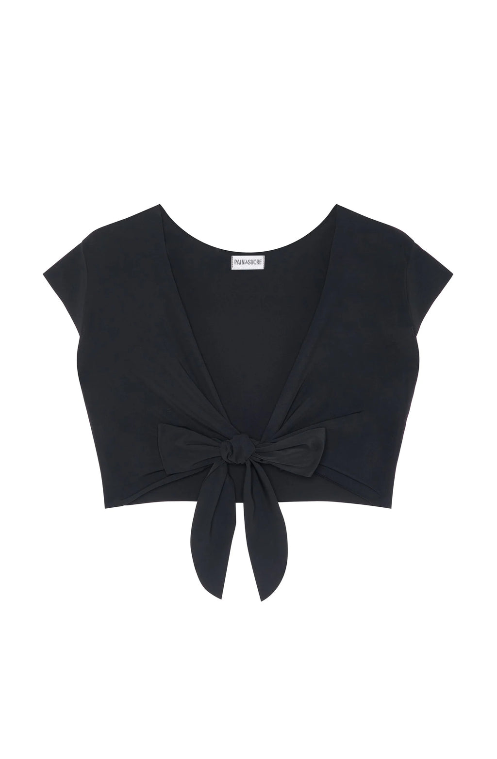 tako Sapphire wrap crop top