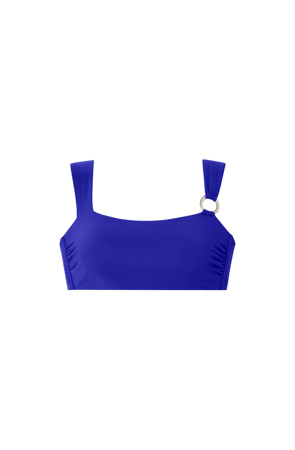 lina Raspberry bandeau bikini top