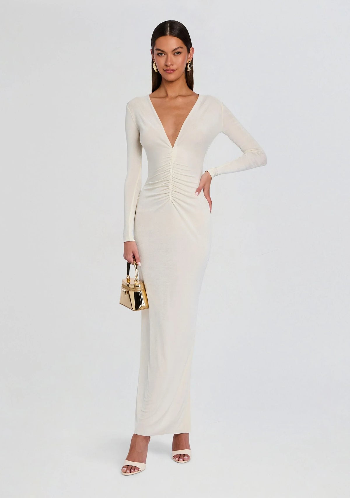 Robe longue ébène