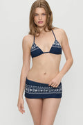 Haut de bikini triangle Nick - Bleu Malibu