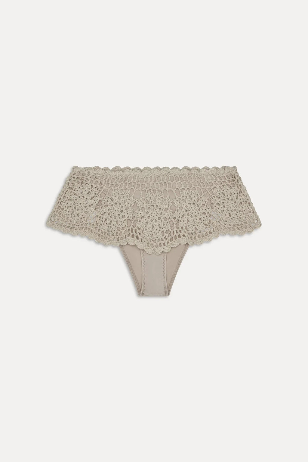 Shelly Crochet Shine Swim Skirt - Birthday Suit