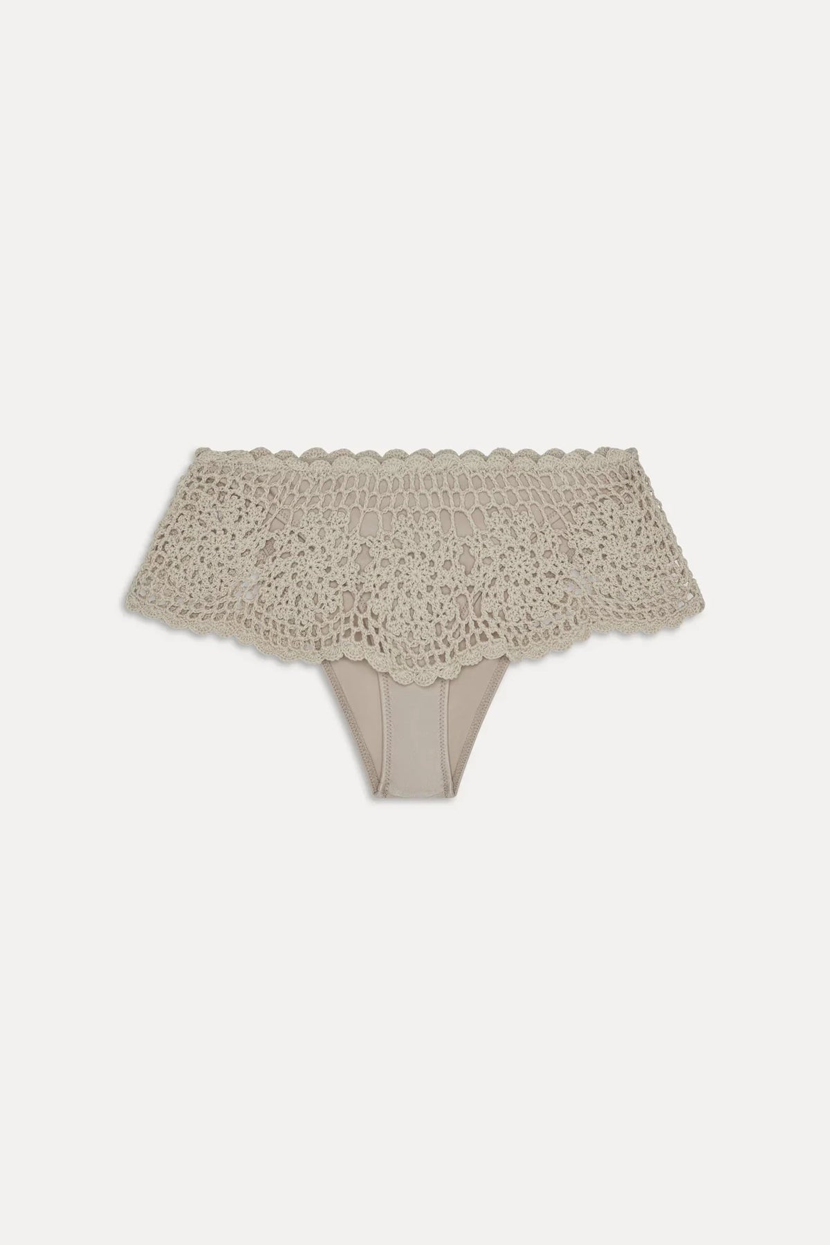 Shelly Crochet Shine Swim Skirt - Birthday Suit