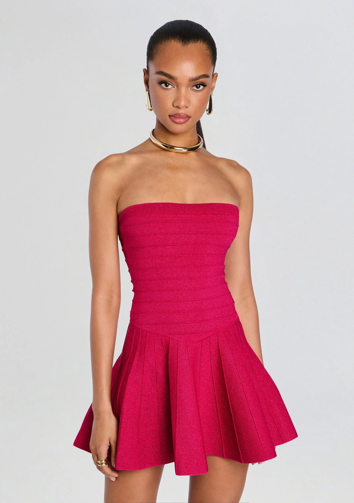 Robe en maille bandage Persephonie